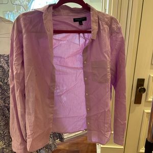 Lilac banana republic button down